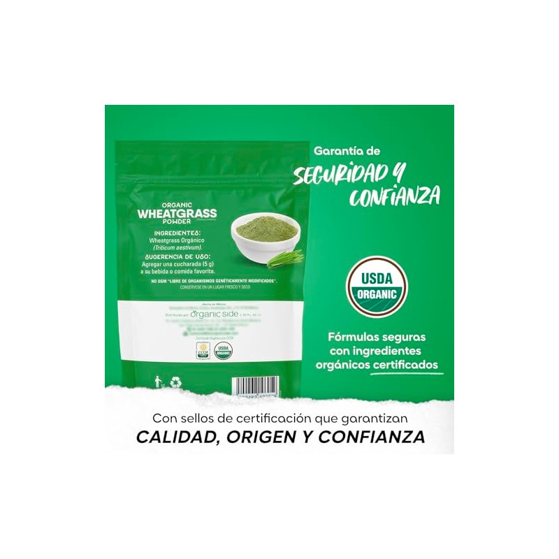 Organicside - Wheatgrass Orgánico Powder 100 gramos