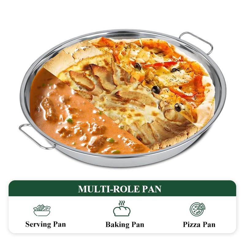 Dallden Stainless Steel Heavy Duty Drip Pan - 12.5" Round
