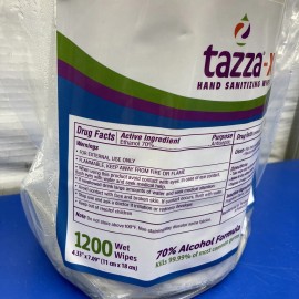 Tazza-X  Wipe roll of 1200 4" x 7" wipes NDC-76370-0004