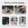 QruiLanTu Kitchen Single Sink Drain Kit Space Saving Flexible Pipe