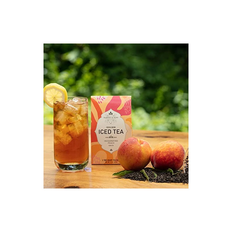 Harney & Sons Fresh Brew Peach Iced Tea, 3 count