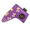SHABIER Number 24 KB Purple Golf Putter Cover Headcover for