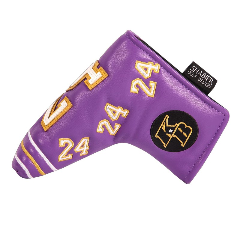 SHABIER Number 24 KB Purple Golf Putter Cover Headcover for