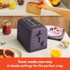 bella 2 Slice Toaster, 6 Setting Shade Control w Reheat,
