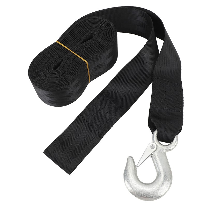 Heavy Duty Winch Strap with Hook 3500lb Load Boat Trailer