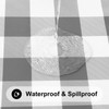 Smiry Rectangle Picnic Table Cloth, Elastic Waterproof Fitted Vinyl Tablecloth