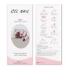 JMEOWIO Semi Cured Gel Strips Nail Art Sticker Wrap Glitter