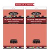 Coral Plastic Tablecloths 2 Pack Blush Red Disposable Covers 84