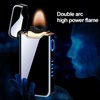 Plasma Rechargeable Electric Lighter with LED Battery Indicator Strong Flame,