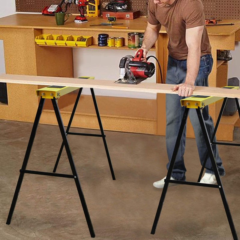 Forup Portable Folding Sawhorse, Heavy Duty Twin Pack, 275 lb