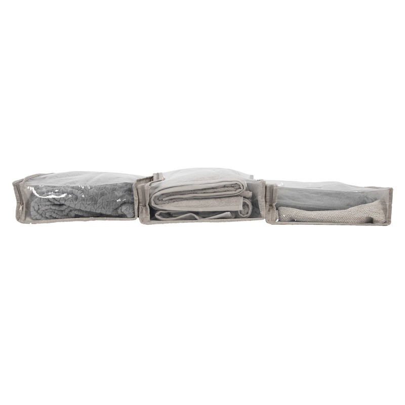 Household Essentials Under Bed Zippered Sweater Storage Bags with Clear