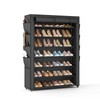 VTRIN Shoe Rack with Cover, 7 Tier Shoe Organizer Storage