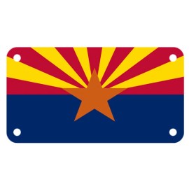 Unbranded Arizona Flag Motorcycle ATV 4" x 7" License Plate Patriotic Original Version