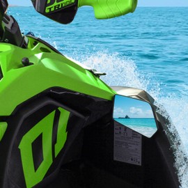 KATIMOTO Rear Side View Mirrors for Sea Doo Spark, High-Definition Durable Rugged Convex Lens Side Mirrors for All Sea-Doo Spark models Accessories, Replace #295100748#295100881 (2PCS)