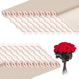 PATIKIL Gift Bouquet Wrapping Paper, 20 Sheet Waterproof Flower Wrapping Paper Florist Supplies Packaging Floral Papers for Wedding DIY Packaging Craft Valentine Mother's Day, Khaki