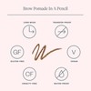WONDERSKIN Eyebrow Pencil, Revolutionary Eyebrow Pomade for Natural Looking Eyebrows,