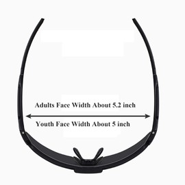 OMEKOL Polarized Sports Sunglasses Cycling Glasses UV400 Mountain Bike Goggles MTB Riding Bicycle Eyewear Men Women Baseball Running Fishing Golf Outdoor - Black Frame with Purple Blue Dots/Blue Lens