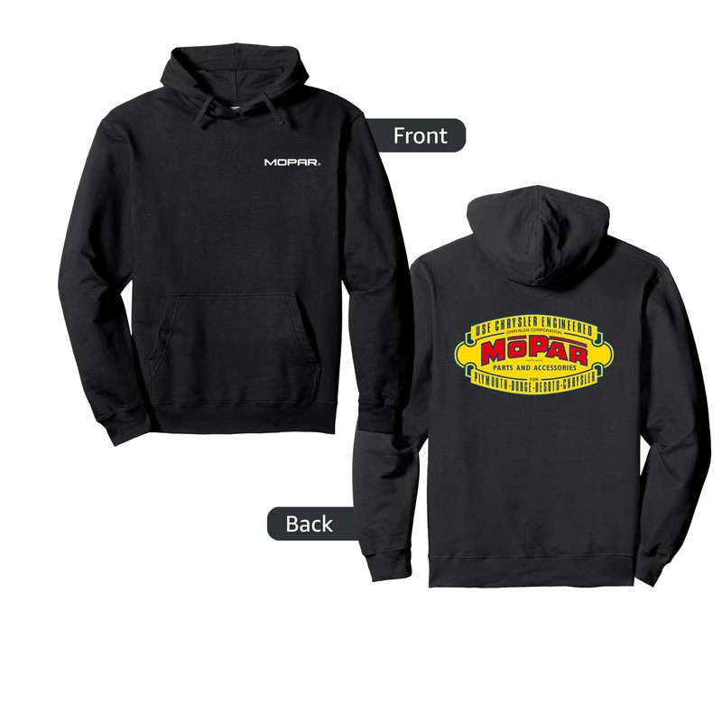 Mopar Vintage 1937-1947 Logo (Front/Back Print) Pullover Hoodie