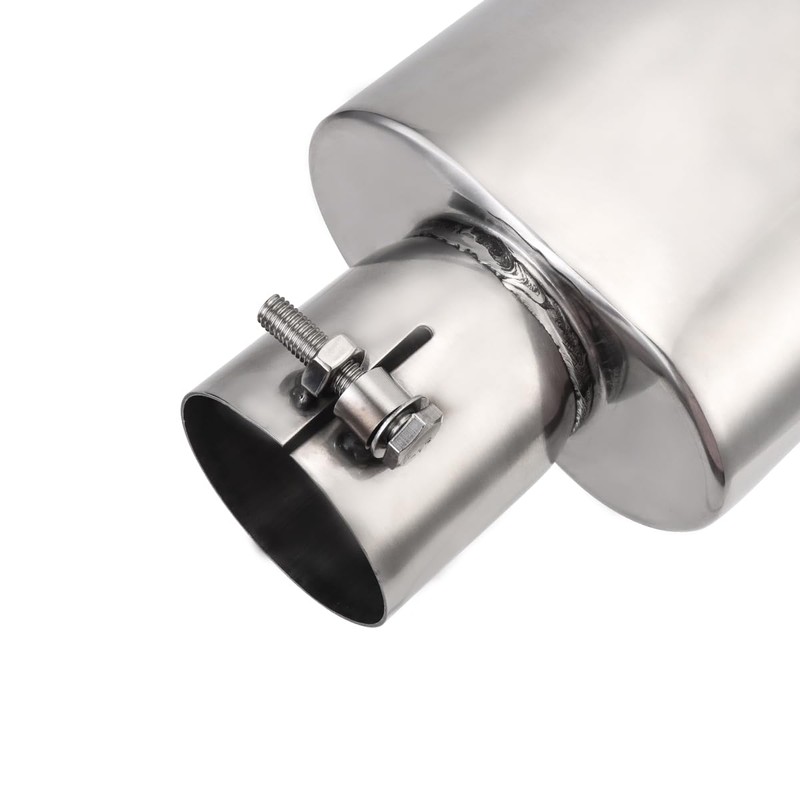 A-KARCK Rectangle Exhaust Tip 2.5" Inlet, Polished Square Exhaust Tailpipe