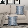 Antelope Pillow Covers 20X20 Inch Navy Blue Faux Fawn Deer
