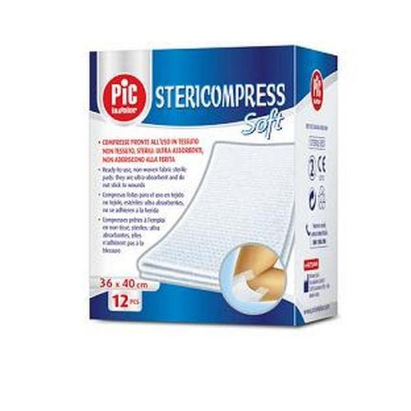 Pic Stericompress Soft Compresse Di Garza Sterile 10 X 10 cm 6 Pezzi
