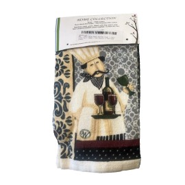 Home Collection Bistro Chef 5Pc Value Pack Kitchen Set 2 DishTowels 2 PotHolders 1 Oven Mitt NWT