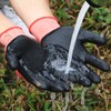DOFOWORK Gardening Gloves - 6 Pair Medium Size Red &