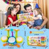 Kids Drum Set for Toddlers 1-3 Musical Baby Toys for