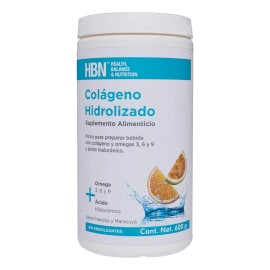 Colágeno Hidrolizado Ácido Hialurónico Omegas 600g Sabor Naranja Maracuya