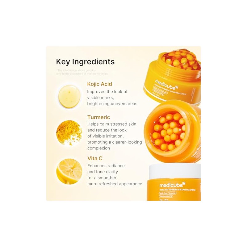 Medicube Capsule Cream With Kojic Acid Turmeric For Uneven Skin