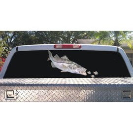 10"X4" Skiff Life Custom Snook Fish Stickers Mangrove Monster Florida Stickers Vinyl - Car Decal - Large Vinyl Sticker Bumper Stickers - car Stickers for Trucks - Window Stickers for Trucks