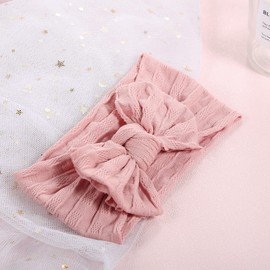 Makone Baby Headbands 3pcs, Baby Turban Headbands with Bow Knot Super Soft Stretchy Elastic, Baby Girl Headband, for Baby Photography Props Accessories