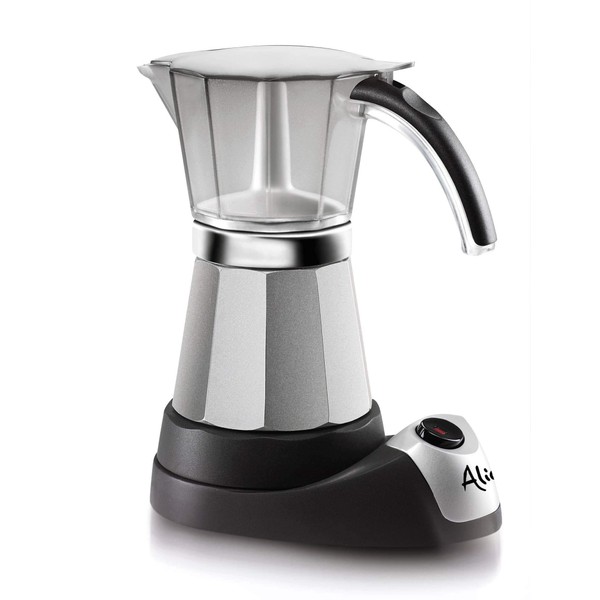 DELONGHI EMK6 for Authentic Italian Espresso, 6 Cups, One Size, Stainless Steel,