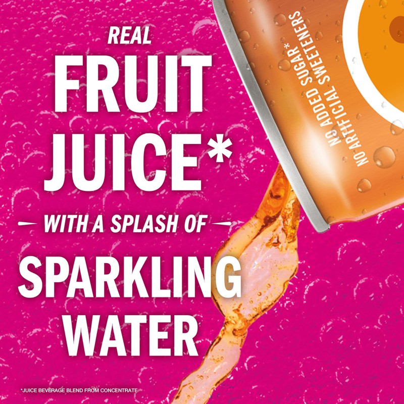 IZZE Sparkling Juice Beverage Blend, Sunset Variety Pack, Clementine, Peach,