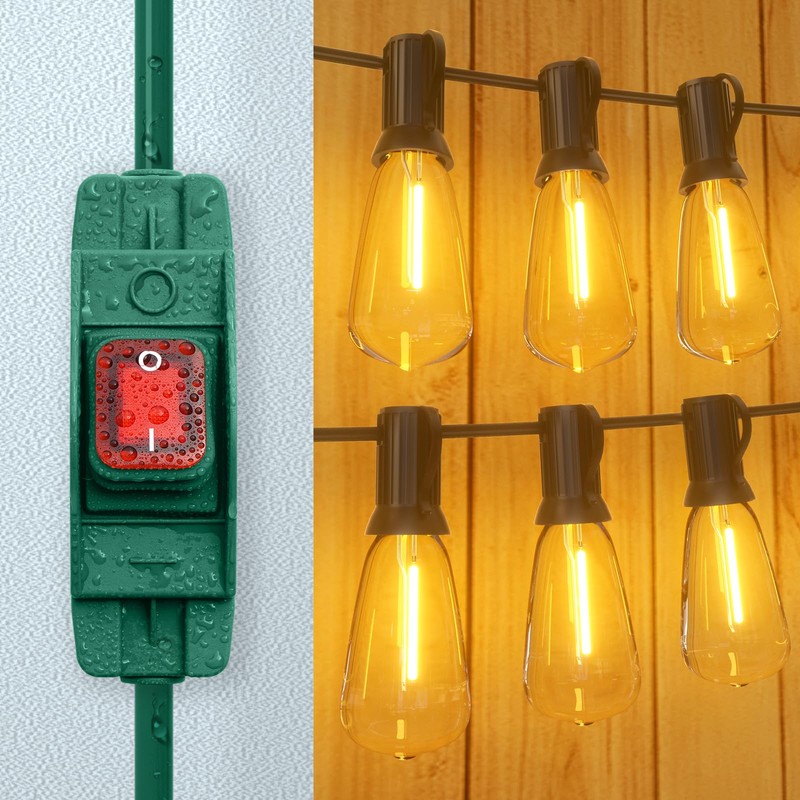 Makevivi Outdoor Waterproof On/Off Switch Extension Cord, Heavy Duty 125v/250v