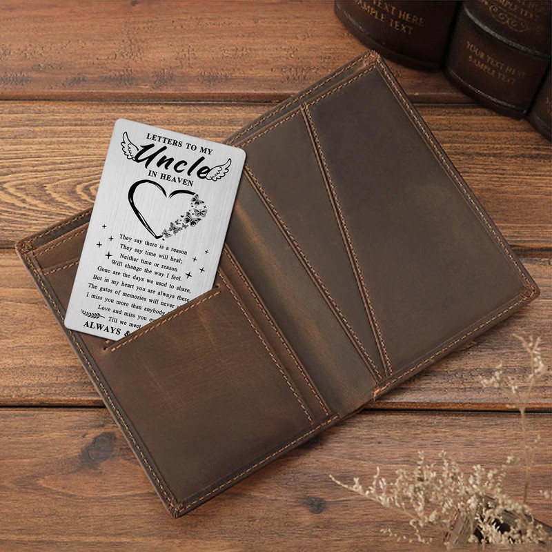 Loss of Uncle Sympathy Card - Memorial Uncle Gifts Memory
