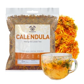 Herbalista - Premium Dried Calendula Flower Petals Tea (4 oz | 114g) | Wild Harvested Marigold for Loose Leaf Teas, Cocktail Infusions, Salves & Culinary Uses | 100% Natural, Edible & Fresh | Flores de Caléndula