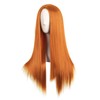 MapofBeauty 28 Inches/70 cm Fashion Monochrome Length Straight Wig High