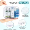 Qiyaz 12 Pcs Clear Hard Zipper Case Plastic Zipper Pouch