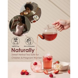 Organic Rooibos Tea Bags, 50 Ct (2.5g Each) – JAS Certified Herbal Tea, Caffeine-Free, Rich in Antioxidants, Naturally Sweet, Safe for Children and Pregnant Women