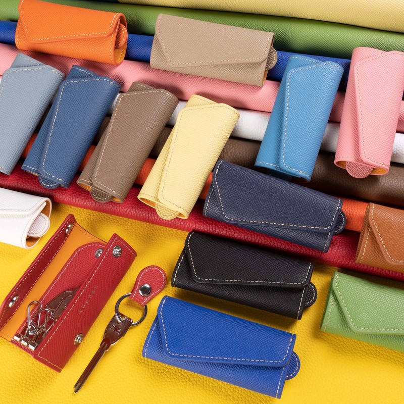 COGURE CONKC-M/S Key Case, Genuine Leather, European Embossed Leather, 4