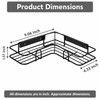 Wall Mounted Corner Shower Shelf for Bathroom Storage – Single-Tier