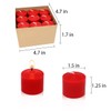 9-Pack 1.25-Inch Red Votive Candles, Unscented Small Tealight Candle for