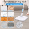 Withosent Set of 3 Mop Covers, Microfibre Mop Replacement Heads,