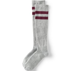 Lands' End Men's Performance Over the Calf Sock Gray Heather Large - XLarge