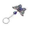 5Pcs Rhinestone Keychain Handcrafted Exquisite Beautiful Shiny Butterfly Shape Evil