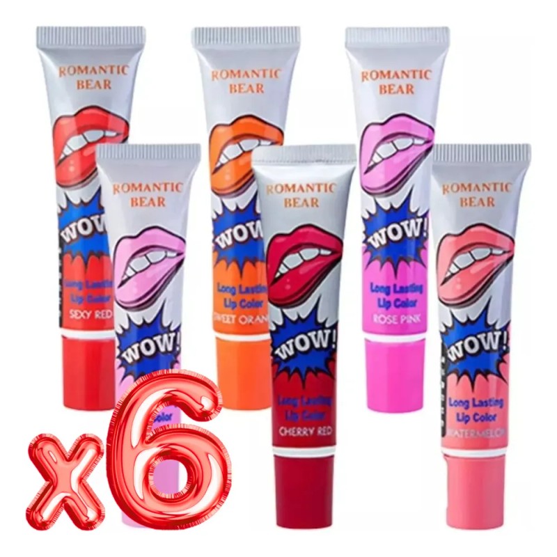 Labial Tinta Indeleble Larga Duración Peel Off Lip Gloss F
