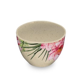 Aboard Homeware TT20748877 Palermo Tropical Small Bowl, Crack Resistant, 3.9 inches (10 cm), Stylish Design, Plastic, Dishwasher Safe, BPA-Free, Small, Bowl, Deep Plate, Seasoning, Side Dish, Soup