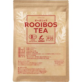 Ajirakudo JP20 Rooibos Tea Bags, Organic, 0.1 oz (3 g) x 50 Packets, Caffeine-free, Classic Grade