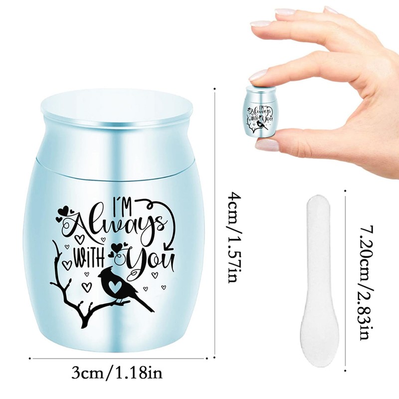 Aluminium Mini Urns - Set of 8, Color Small Keepsake